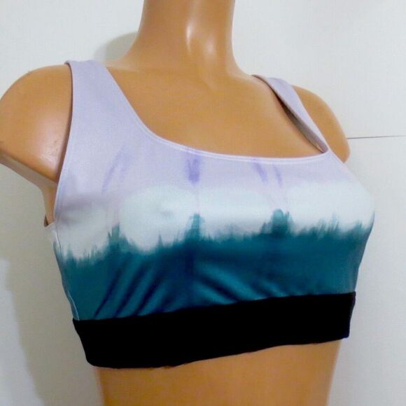 PINK Victoria’s Secret Purple and Green Tie Dye Gym to Swim Ultimate Spo… - Picture 2 of 3